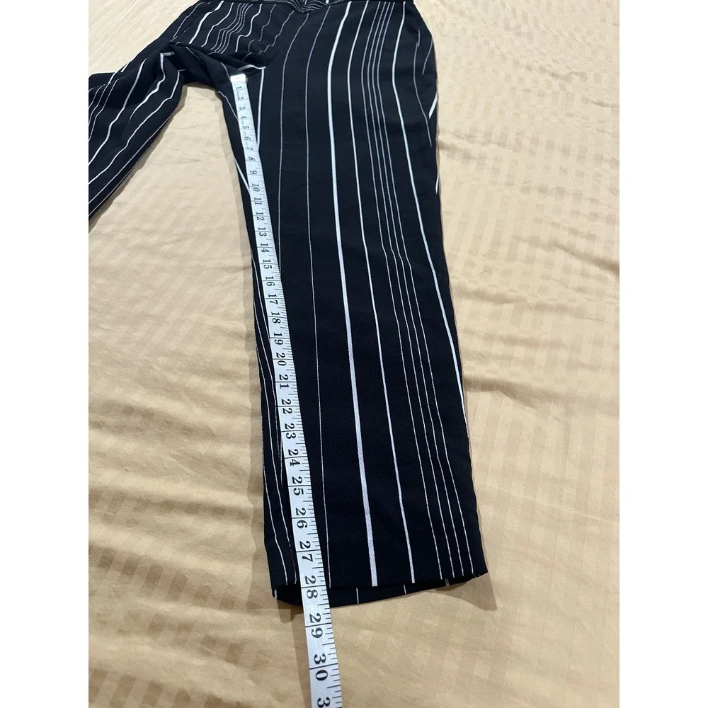 Facet Collection Striped Pull On Pants Womens Small Dark Academia Minimalist‎